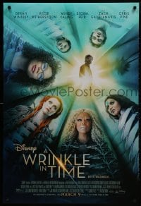 2b994 WRINKLE IN TIME advance DS 1sh 2018 Oprah Winfrey, Reese Witherspoon, wild fantasy image!