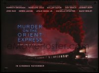 2c609 MURDER ON THE ORIENT EXPRESS teaser DS British quad 2017 Branagh, huge cast, Agatha Christie!