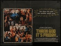 2c629 THANK GOD IT'S FRIDAY British quad 1978 Donna Summer, Jeff Goldblum, The Commodores, wacky disco!