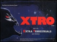 2c644 XTRO British quad 1983 some extra-terrestrials aren't friendly, he's the mean E.T.!