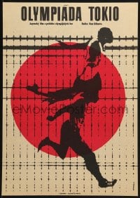 2c112 TOKYO OLYMPIAD Czech 11x16 1965 Kon Ichikawa's movie of the 1964 Summer Olympics in Japan!
