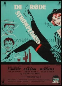 2c078 RED GARTERS Danish 1955 Rosemary Clooney, Jack Carson, western musical, sexy legs!