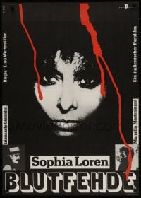 2c156 BLOOD FEUD East German 23x32 1981 Sophia Loren, Marcello Mastroianni, Lina Wertmuller