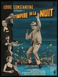 2c883 EMPIRE OF NIGHT French 22x30 1962 Pierre Grimblat's L'empire de la nuit, Eddie Constantine!