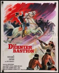 2c964 LEGEND OF CUSTER French 18x22 1968 Grinsson art of Wayne Maunder in raid against the Indians!