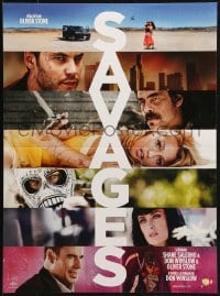 2c982 SAVAGES teaser French 16x21 2012 cool portraits of top cast, drug thriller directed by Oliver Stone!