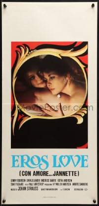 2c464 BORDELLO Italian locandina 1980 scandalous Danish sexploitation, close up of sexy lesbians!