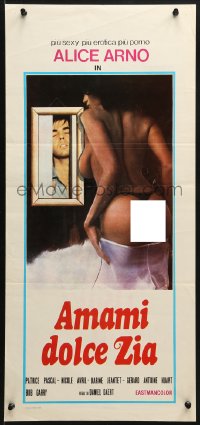 2c495 S FOR SEX Italian locandina 1970s young man's diary of passion, incest & lust!