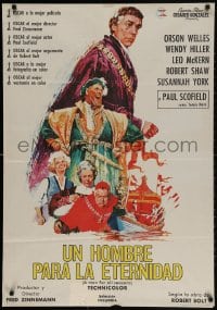 2c227 MAN FOR ALL SEASONS Spanish 1967 Paul Scofield, Robert Shaw, completely different art!
