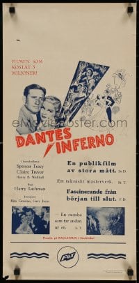 2c054 DANTE'S INFERNO Swedish stolpe 1935 Walthall & Claire Trevor, completely different!