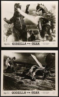 2d917 GODZILLA ON MONSTER ISLAND 2 8x10 stills 1976 cool images of battling rubbery monsters!