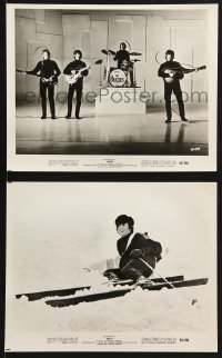 2d921 HELP 2 8x10 stills 1965 great images of The Beatles, John, Paul, George & Ringo, cool scenes!