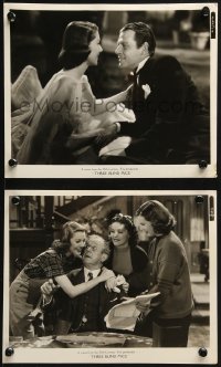 2d985 THREE BLIND MICE 2 8x10 stills 1938 McCrea, Loretta Young, Marjorie Weaver & Pauline Moore!