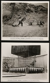 2d993 VALLEY OF GWANGI 2 8x10 stills 1969 Harryhausen, Gila Golan, cowboys capture dinosaur!