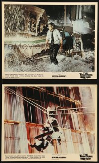 2d152 TOWERING INFERNO 2 color English FOH LCs 1974 Fire Chief Steve McQueen, different!