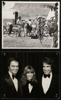 2d669 BURT REYNOLDS 5 8x10 stills 1960s-1990s candid, with Fonda, Beatty, Wahlberg and more!
