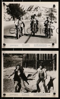 2d670 BURY ME AN ANGEL 5 8x10 stills 1971 Dixie Peabody, Terry Mace, wild bad girl biker images!