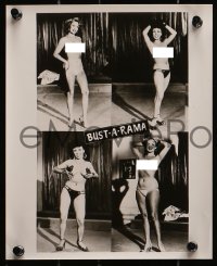 2d834 BUST-A-RAMA 3 8x10 stills 1954 mostly naked burlesque strippers Deena Prince, Rita Ravell!