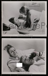 2d752 DAGMAR'S HOT PANTS INC 4 8x10 stills 1971 sexploitation, Kjaer, stills disapproved by MPAA!
