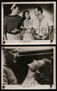 2d759 FIRE DOWN BELOW 4 8x10 stills 1957 sexy Rita Hayworth, Robert Mitchum & Jack Lemmon!
