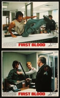 2d101 FIRST BLOOD 5 8x10 mini LCs 1982 Sylvester Stallone as John Rambo, Crenna, Brian Dennehy!