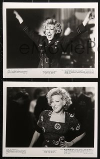 2d336 FOR THE BOYS 11 8x10 stills 1991 Bette Midler entertains troops in WWII, James Caan, Fell!
