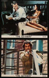 2d125 GETAWAY 3 8x10 mini LCs 1972 Sam Peckinpah, great images of Steve McQueen, Ali McGraw!