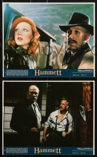 2d039 HAMMETT 8 8x10 mini LCs 1982 Wim Wenders directed, Frederic Forrest, Marilu Henner!