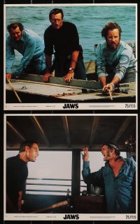 2d102 JAWS 5 8x10 mini LCs 1975 Roy Scheider, Robert Shaw, Dreyfuss, Spielberg's shark classic!