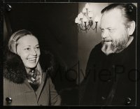 2d774 JEANNE MOREAU 4 8x10 stills 1970s attending parties with Orson Welles, William Friedkin!