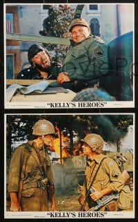 2d041 KELLY'S HEROES 8 8x10 mini LCs R1975 Eastwood, Sutherland, Savalas & Rickles, cool images!