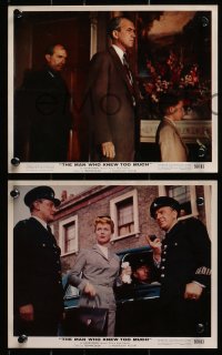 2d129 MAN WHO KNEW TOO MUCH 3 color 8x10 stills 1956 James Stewart & Doris Day, Alfred Hitchcock!