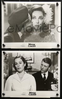 2d179 MIRROR CRACK'D 24 8x10 stills 1981 Elizabeth Taylor, Kim Novak, Hudson, Agatha Christie!