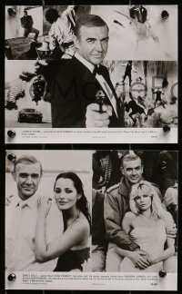 2d788 NEVER SAY NEVER AGAIN 4 from 7.25x9.5 to 7.5x9.5 stills 1983 Sean Connery as James Bond 007!