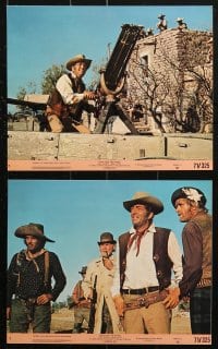 2d062 SOMETHING BIG 8 8x10 mini LCs 1971 Dean Martin, Brian Keith, Honor Blackman, swinging western!