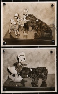 2d732 THREE CABALLEROS 5 from 8x10 to 8.25x10 stills 1944 Donald Duck, cool black poodle dog!