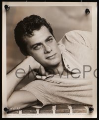 2d874 TONY CURTIS 3 8x10 stills 1950s-1960s wonderful portrait images of the star, one with dog!