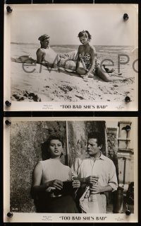 2d733 TOO BAD SHE'S BAD 5 8x10 stills 1955 Peccato che sia una canaglia, sexy Sophia Loren!