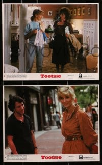 2d072 TOOTSIE 8 8x10 mini LCs 1982 Dustin Hoffman in drag, Sydney Pollack, Charles Durning, Lange!