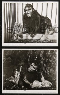 2d604 TROG 7 8x10 stills 1970 images of Joan Crawford, Michael Gough and wacky troglodyte!