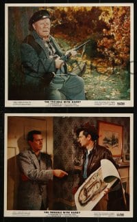 2d120 TROUBLE WITH HARRY 4 color 8x10 stills 1955 Alfred Hitchcock, John Forsythe as the romantic lead!