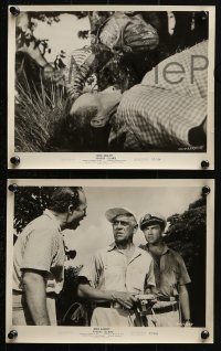 2d818 VOODOO ISLAND 4 8x10 stills 1957 great images of Boris Karloff, black magic!
