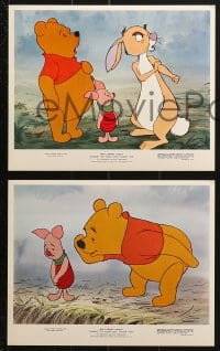 2d106 WINNIE THE POOH & TIGGER TOO 5 color 8x10 stills 1974 Walt Disney, Christopher Robin, Rabbit!