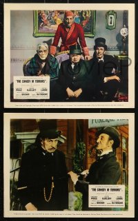 2d091 COMEDY OF TERRORS 6 color English FOH LCs 1964 Boris Karloff, Peter Lorre, Price & Rathbone!