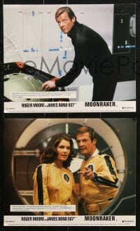 2d050 MOONRAKER 8 color English FOH LCs 1979 Roger Moore as James Bond, Lois Chiles, Kiel!