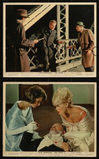 2d131 PRIZE 3 color English FOH LCs 1963 Paul Newman, sexy Elke Sommer, Edward G. Robinson, Baker!