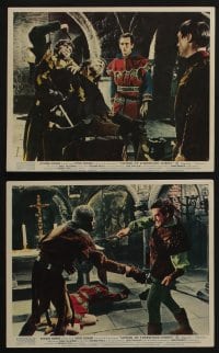 2d086 SWORD OF SHERWOOD FOREST 7 color English FOH LCs 1960 Hammer studio, Greene, Peter Cushing!