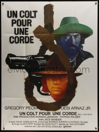 2f568 BILLY TWO HATS French 1p 1974 outlaws Gregory Peck & Desi Arnaz Jr., different noose art!
