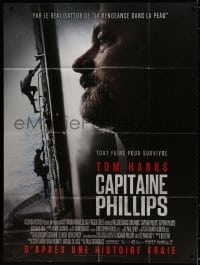 2f593 CAPTAIN PHILLIPS French 1p 2013 super close up of Tom Hanks in the title role!