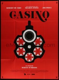 2f597 CASINO French 1p R2015 Martin Scorsese, different art of revolver wtih gambling chip bullets!